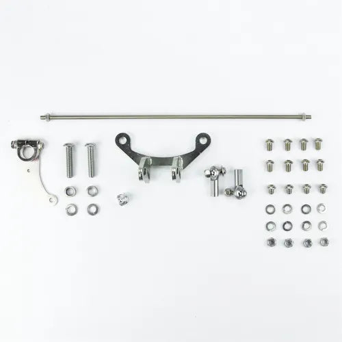 TAIL MOUNT SHIFTER D C4 TRANS W/BLK 10IN SGL BEND LEVER & MUSHROOM KNOB