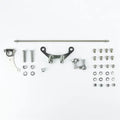 TAIL MOUNT SHIFTER D C4 TRANS W/BLK 10IN SGL BEND LEVER & MUSHROOM KNOB