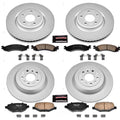Power Stop 11-12 Ford Taurus Front & Rear Z17 Evolution Geomet Coated Brake Kit