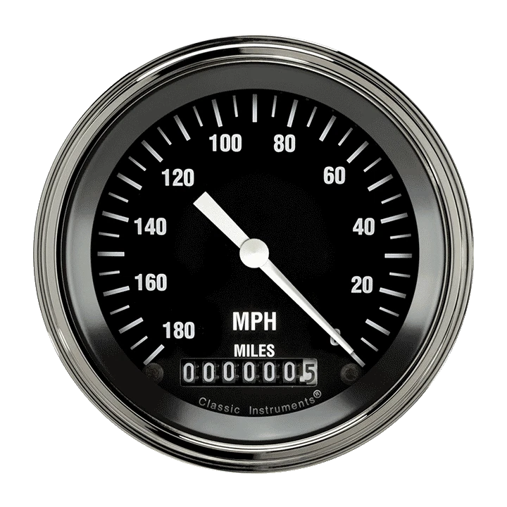 HOT ROD 3IN SPEEDO, 180MPH, REV WIND