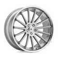 ABL24 22X9 5X120 BRUSH SLV CHR LIP