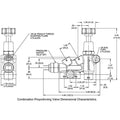 Wilwood Tandem Remote M/C Kit w L/H Bracket & Prop Valve - 1in Bore Black