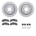 DFC 10-21 Ford Expedition Front Drill/Slot Geoperformance Rotors 5000 Advanced Brake Pads w/Hardware