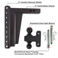 2.0" EXTREME DUTY 12" DROP/RISE