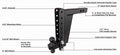 2.0" EXTREME DUTY 12" DROP/RISE