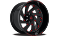 ~(50 lbs. 23X23X15)~ VORTEX 20x12 8x170.00 GLOSS BLACK RED TINTED CLEAR (-44 mm)