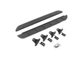RB10 Slim Line Running Boards Curved  With Mounting Brackets Textured Black For 2018-2025 Jeep Wrangler JL Go Rhino