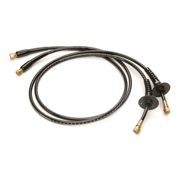 TWO HOSES W/BULKHEAD FITT 34FT