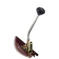 FLOOR MOUNT SHIFTER GM 4L60E TRANS W/CHROME 16IN SGL BEND LEVER & MUSHROOM BLK K