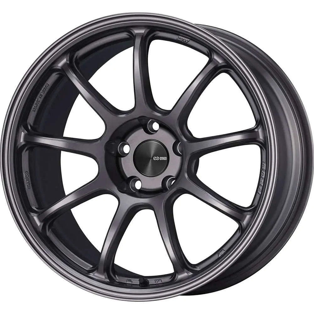 Enkei PF09 18x9 5x114.3 30mm Offset 75mm Bore Dark Silver Wheel