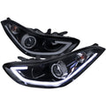 PROJECTOR HEADLIGHTS GLOSSY BLACK H