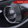 PROJECTOR HEADLIGHTS GLOSSY BLACK H