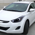 PROJECTOR HEADLIGHTS GLOSSY BLACK H