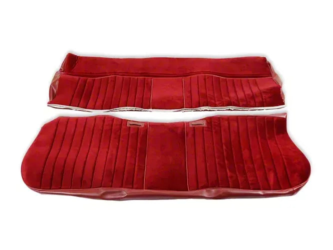 8187 C/K SEAT UPHOLSTERY KIT DELUXE PLEAT VINYL/CLOTH MAROON/BURGANDY
