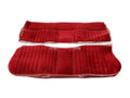 8187 C/K SEAT UPHOLSTERY KIT DELUXE PLEAT VINYL/CLOTH MAROON/BURGANDY