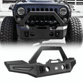 0718 JEEP WRANGLER JK(NONSPT) FRT BUMPER W/WINCH PLATE/FOG LIGHT HOUSING;BLK P