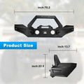 0718 JEEP WRANGLER JK(NONSPT) FRT BUMPER W/WINCH PLATE/FOG LIGHT HOUSING;BLK P