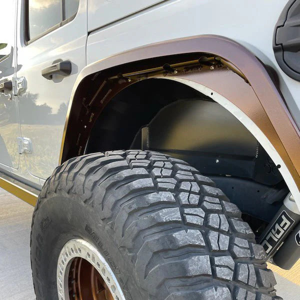 ~(10 lbs. 30X8X4)~ 07-18 - JK-JKU Light Bar Mt - 52.5IN w/ A-Pillar Mt - Raised - Textured Black Powder Coat Alum Textured Black PC