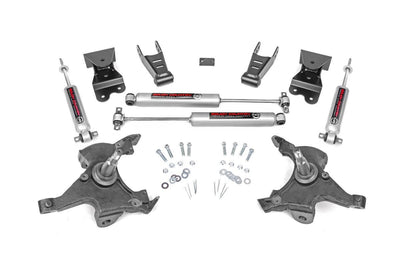 Lowering Kit 2 Inch FR 4 Inch RR Chevy C1500 K1500 Truck 2WD (88-99)
