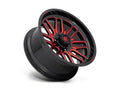 ~(42 lbs. 23X23X13)~ IGNITE 20x10 5x127.00 GLOSS BLACK RED TINTED CLEAR (-18 mm)