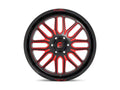 ~(42 lbs. 23X23X13)~ IGNITE 20x10 5x127.00 GLOSS BLACK RED TINTED CLEAR (-18 mm)