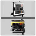 1922 SILVERADO 1500 HALOGEN W/LED DRL HEADLIGHT OE BLACK