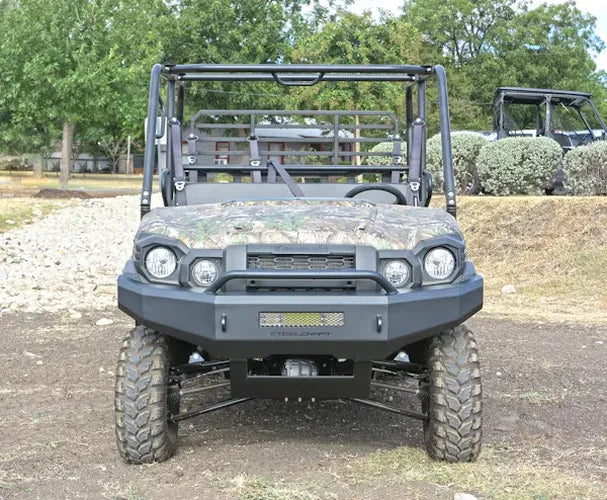 15C KAWASAKI MULE PROFXT(EXC 2024+ 1000 & RANCH ED) FRONT BUMPER OVERLAY FINE TEXTURED BLACK UTV