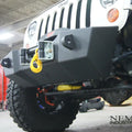 ~(10 lbs. 30X8X4)~ 07-18 - JK-JKU Light Bar Mt - 51IN w/o A-Pillar Mt - Textured Black Powder Coat Alum Textured Black PC