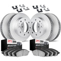 DFC 01-10 Chevrolet Silverado 3500 Front & Rear Geospec Rotors with 5000 Advanced Pads w/Hardware