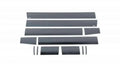 Putco 07-13 GMC Sierra Crew Cab 5.5ft Box - 6in Wide - 12pcs Black Platinum Rocker Panels