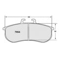Race Brake Pad Set 7954 11CMPD 28mm