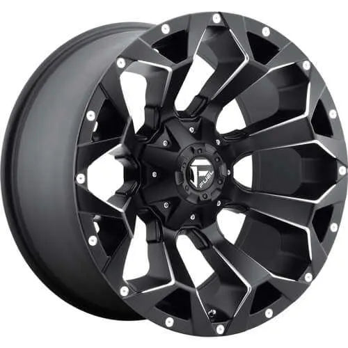 ~(52 lbs. 23X23X13)~ ASSAULT 20x10 5x139.70/5x150.00 MATTE BLACK MILLED (-18 mm)