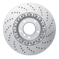 R1 Concepts Hi-Carbon Alloy GEOMET Coated Rotor - Drilled Fits BMW 330Ci