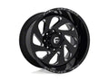 ~(56 lbs. 25X25X15)~ VORTEX 22x12 6x139.70 GLOSS BLACK MILLED (-45 mm)