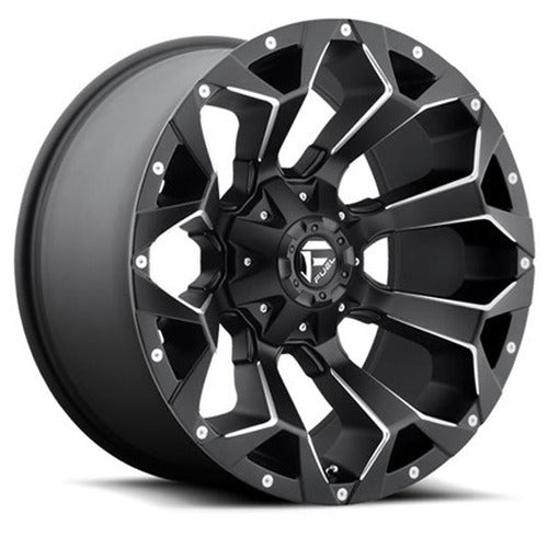 ~(52 lbs. 23X23X13)~ ASSAULT 20x10 8x170.00 MATTE BLACK MILLED (-18 mm)