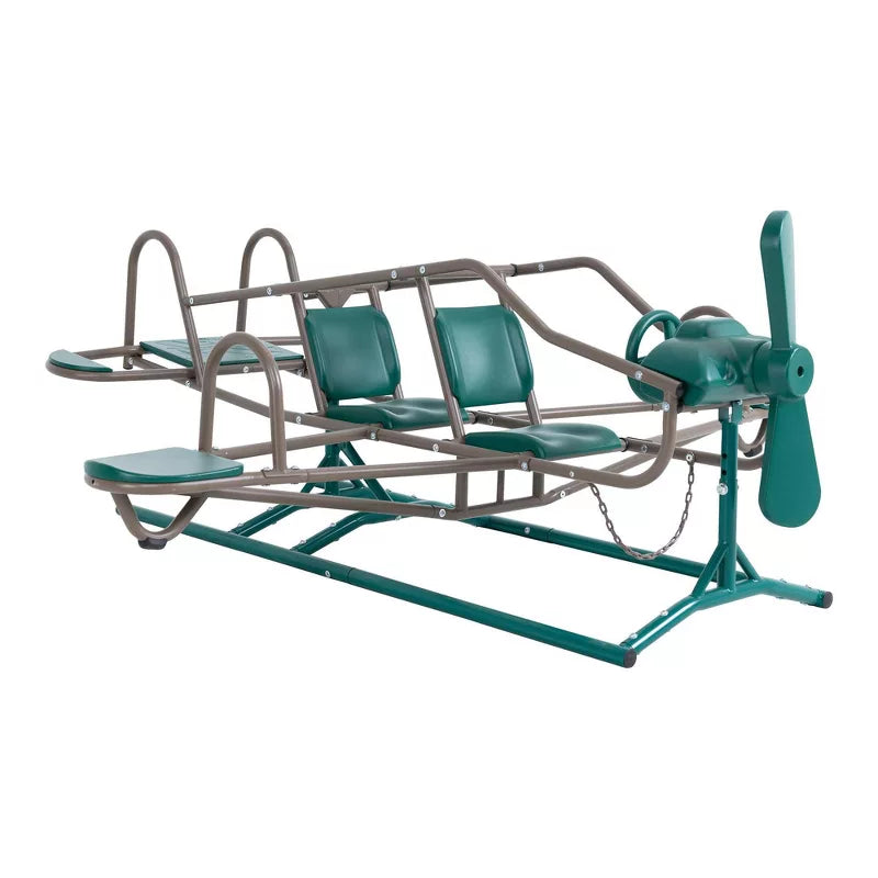 ACE FLYER AIRPLANE TEETER TOTTER (EARTHTONE)