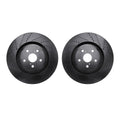 R1 Concepts Brake Rotor- D/S - Black Fits Lexus LS460