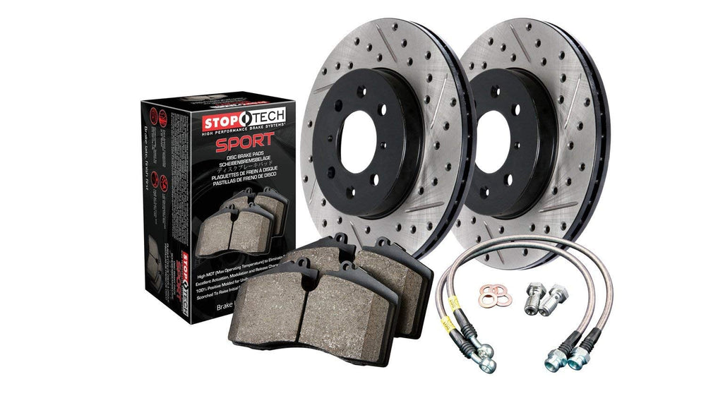 Sport Axle Pack, Drilled & Slotted, Front