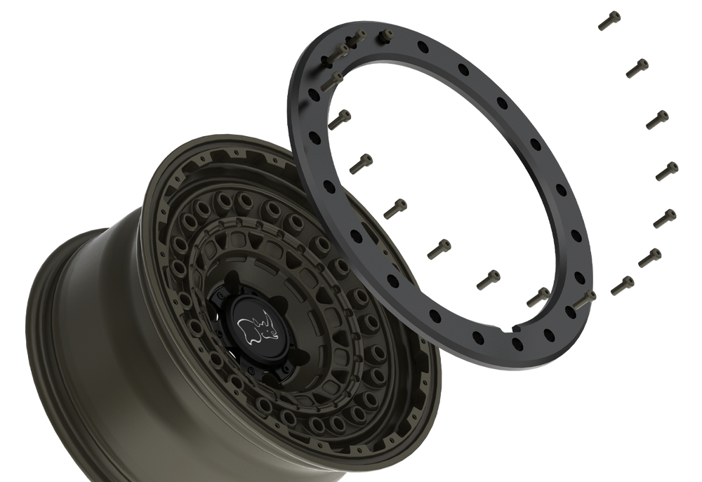 BARRICADE 17X8.5 5X5.0 18MM GUN BLACK W/ BLACK ROCK GUARD