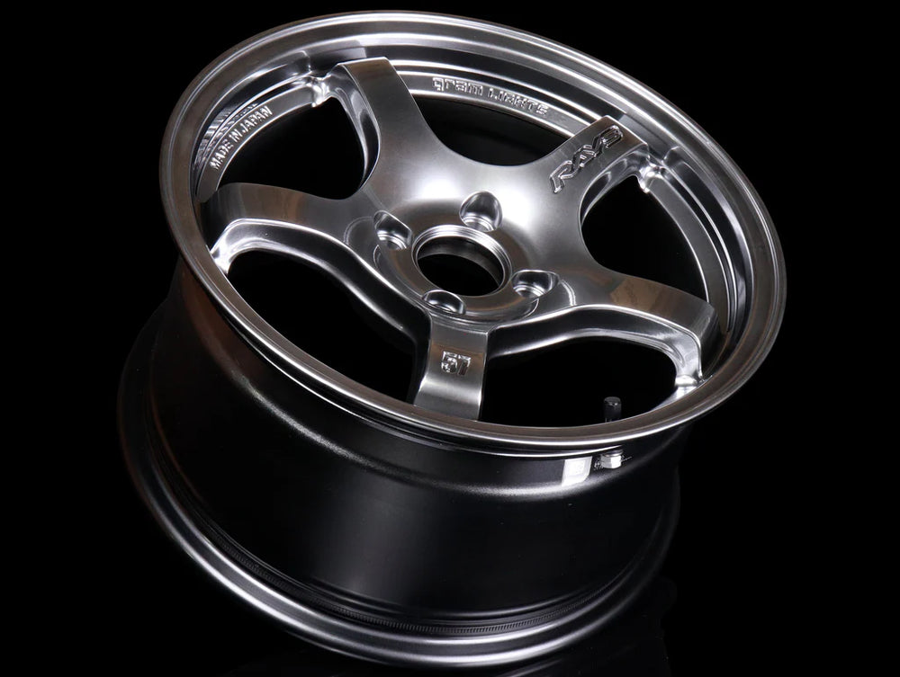 Gram Lights 57CR 15x8.0 +35 4x100 Grace Silver Wheel