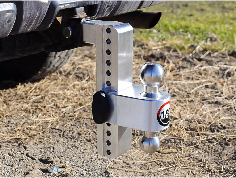 TURNOVER BALL 10" DROP HITCH W/ 2