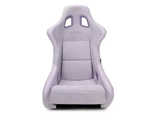 NRG FRP Bucket Seat (Large) Prisma-Chromatic Lilac Vegan Suede w/ Chameleon back