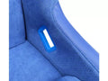 NRG FRP Bucket Seat (Medium) Prisma-Chromatic Royal Blue Vegan Suede w/ Chameleon Back