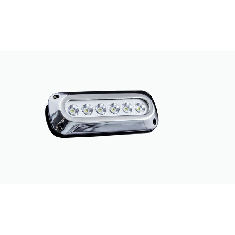 6LED 6X3W SURFACE MOUNT MARINE UNDERWATER LIGHT RGB MULTICOLOR316 MARINE GRADE