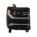 1618 SILVERADO 1500 FULL LED MODELS ONLY PASSENGER SIDE HEADLIGHT OE BLACK RI