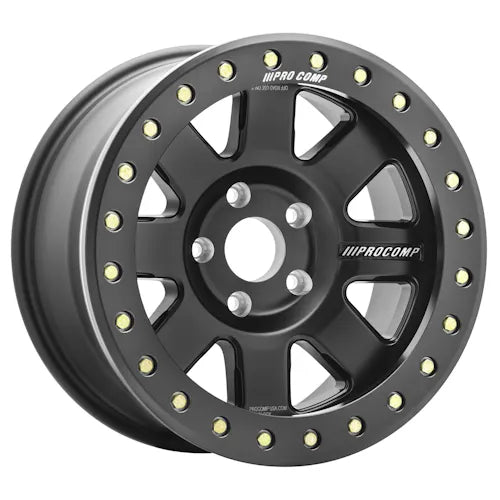 Trilogy Race Satin Blk 17x9 5x150 4.75BS Offset -6mm Cap P/N 507517001, 10850001