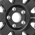 Trilogy Race Satin Blk 17x9 5x150 4.75BS Offset -6mm Cap P/N 507517001, 10850001