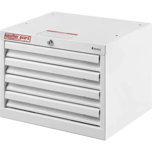 STORAGE CABINET WITH 4 DRAWERS 16 X 12 X 14IN WHITE STEEL FINISH