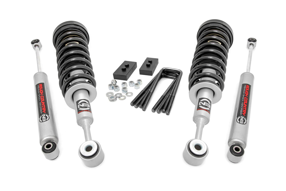 1x 501083 1x 23209 1x 6577 2.5 Inch Lift Kit N3 Struts N3 Ford F-150 2WD (2004-2008)
