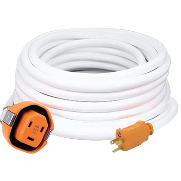15 AMP - MARINE - WHITE 50' DUAL CO